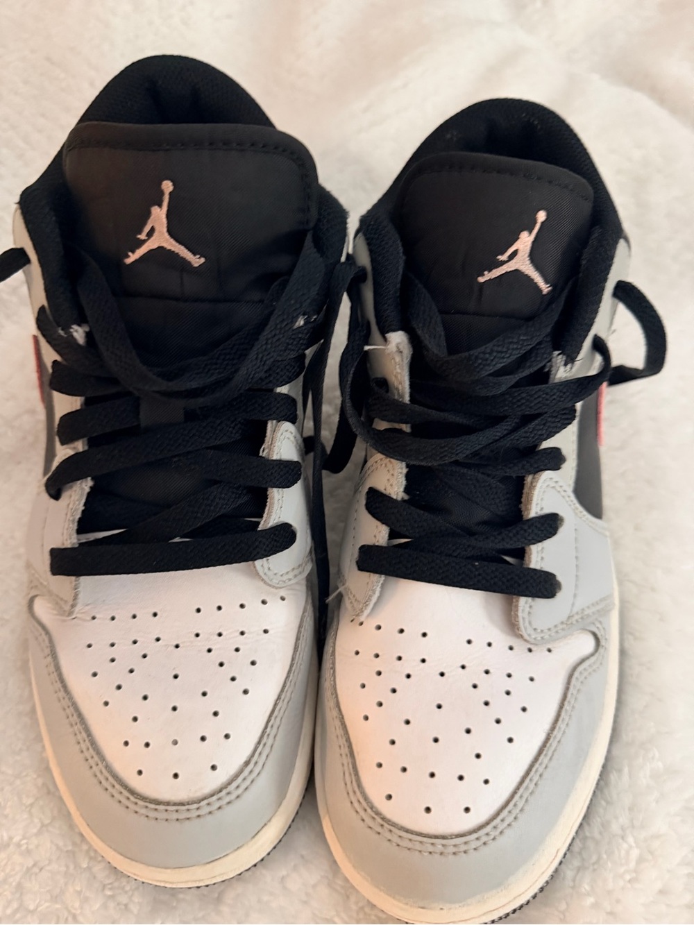 Nike Kids Black and White Jordan-Style Sneakers